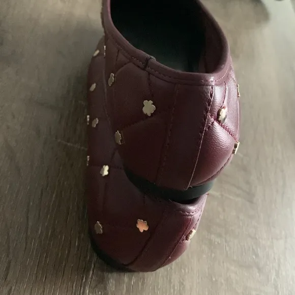 Ted Baker London Libban Purple Ballerina Flats With Magnolia Studs