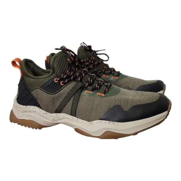 Territory Men's Sidewinder Water-resistant Knit Trail Sneakers Green, Size 11