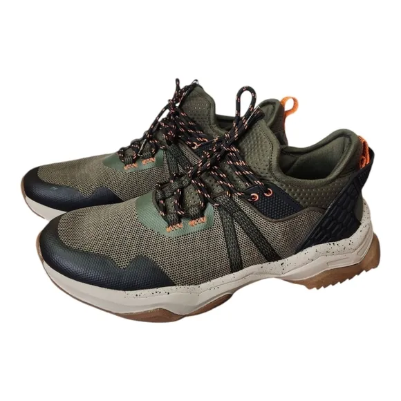 Territory Men's Sidewinder Water-resistant Knit Trail Sneakers Green, Size 11