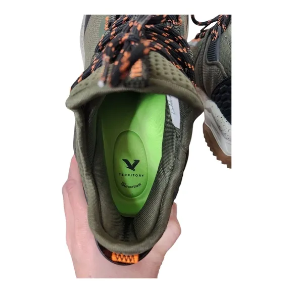 Territory Men's Sidewinder Water-resistant Knit Trail Sneakers Green, Size 11