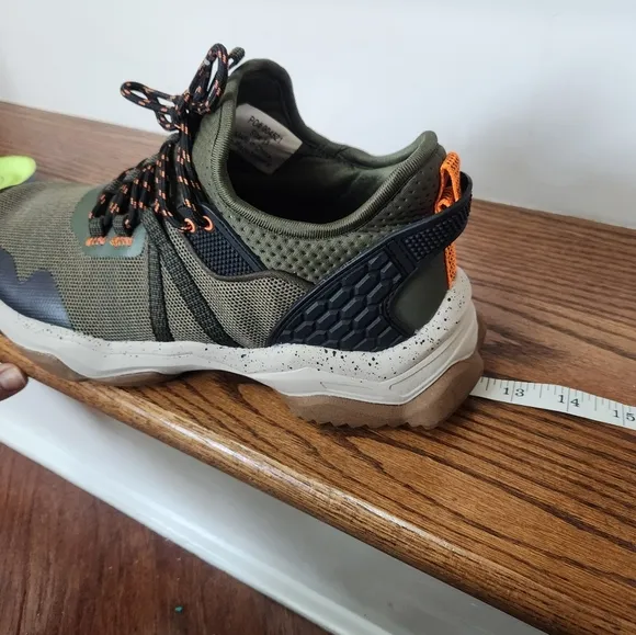 Territory Men's Sidewinder Water-resistant Knit Trail Sneakers Green, Size 11