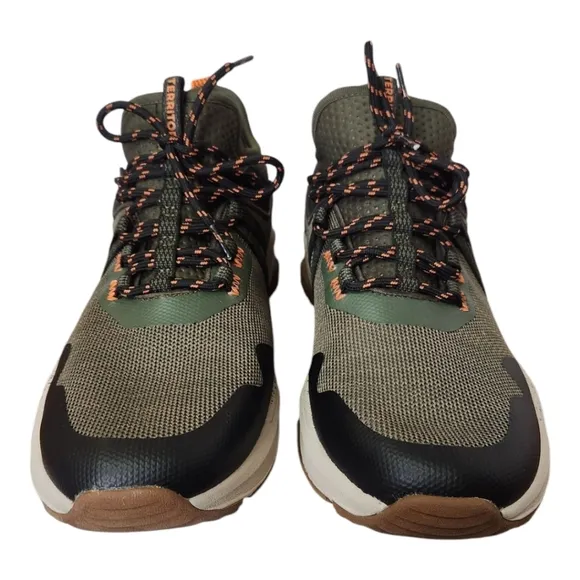 Territory Men's Sidewinder Water-resistant Knit Trail Sneakers Green, Size 11