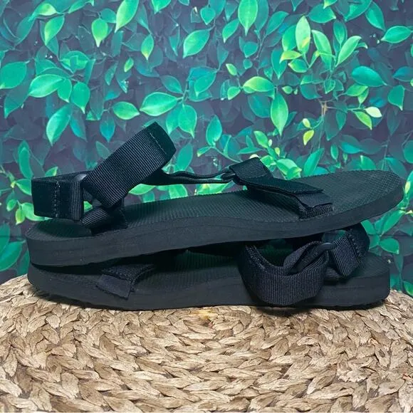Teva universal original black strap Velcro sandals