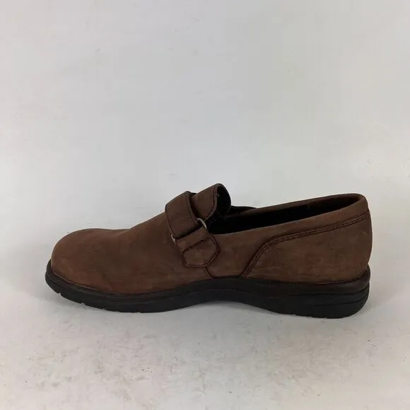 Teva Vermont loafers women's size 7.5 brown leather minimalist slip on shoes