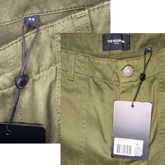 The Kooples Olive Green Patch Pocket Pants – Size 38