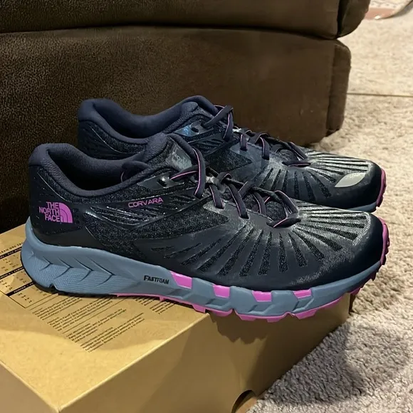 The North Face Corvara Trail shoes sneakers new navy purple Women’s Sizes