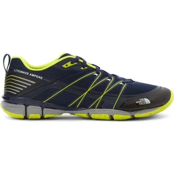 The North Face Litewave Ampere Trail Sneakers Cosmic Blue Lantern Green Size 9.5