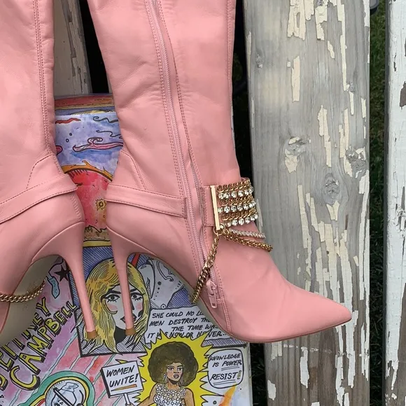 Thigh high boots JEFFREY CAMPBELL pink