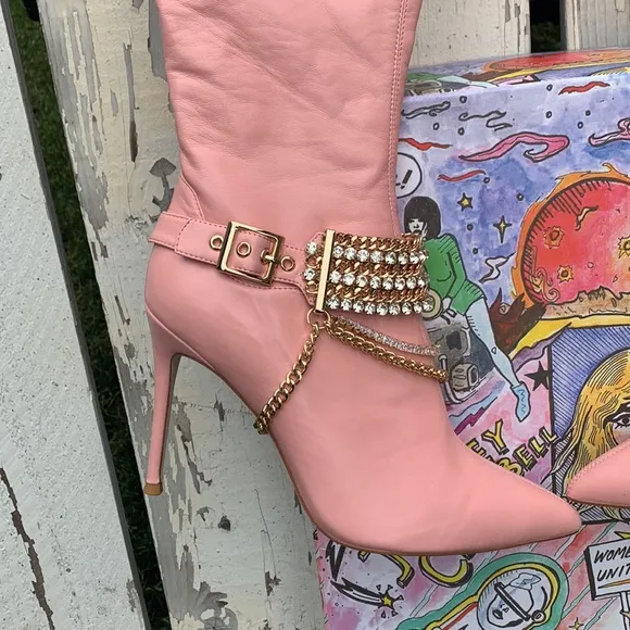 Thigh high boots JEFFREY CAMPBELL pink