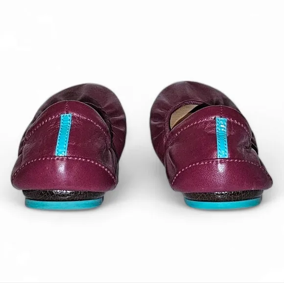 Tieks by Gavrieli Burgundy Leather Ballet Flats