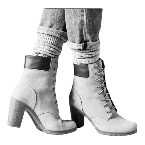 Timberland Boots WMNS 7 Black Tillston 6-inch High Heel A1H1I Witchy Streetwear