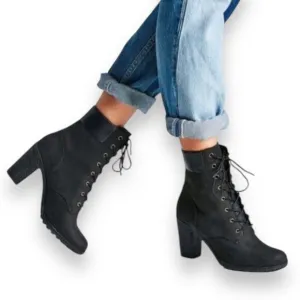 Timberland Boots WMNS 7 Black Tillston 6-inch High Heel A1H1I Witchy Streetwear
