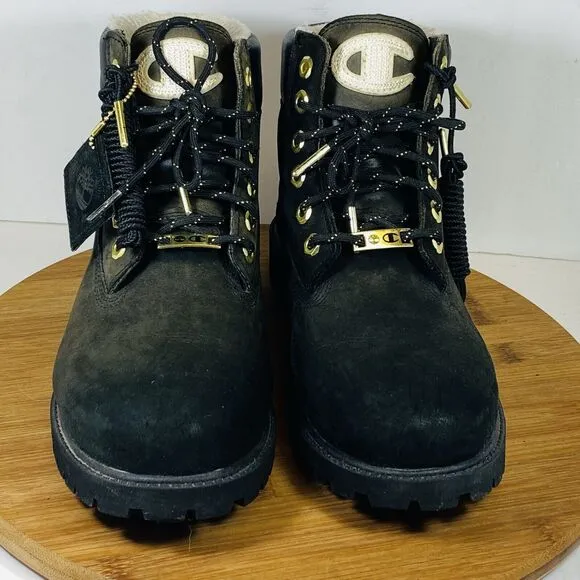 Timberland Champion Boots Limited Release Black Leather US size 6.5 Boys