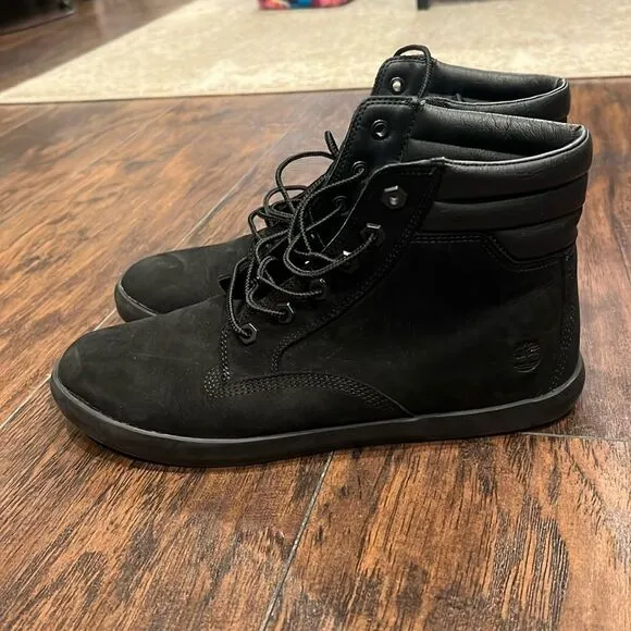 Timberland high top ortholite Boots size 10 black in EUC