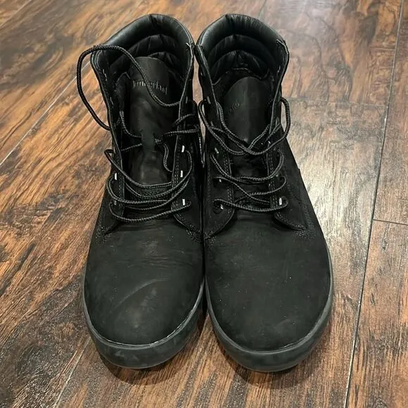 Timberland high top ortholite Boots size 10 black in EUC