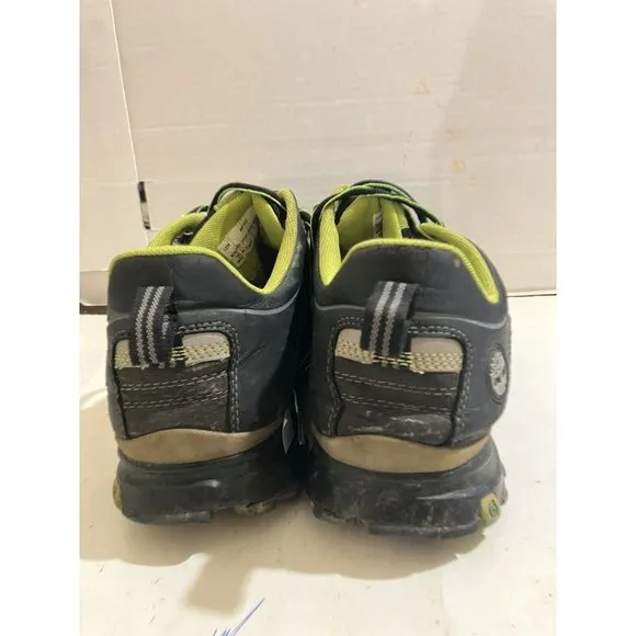Timberland Men's Size 12 M black gray Trail Gore-Tex  Hiking  Boots Green 6