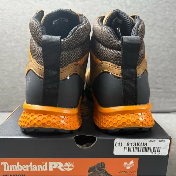 Timberland PRO Men's Reaxion Mid Composite Safety Toe Waterproof Boots Size 12