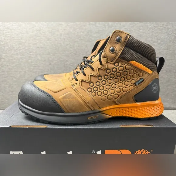 Timberland PRO Men's Reaxion Mid Composite Safety Toe Waterproof Boots Size 12