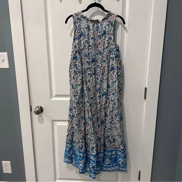 TNUCK BEACH Cornflower Whimsy Salty Paloma Caftan