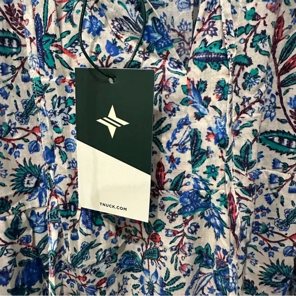 TNUCK BEACH Cornflower Whimsy Salty Paloma Caftan