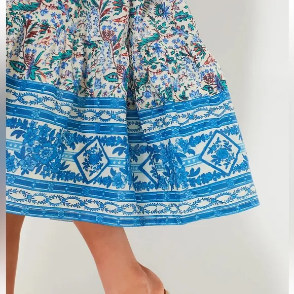 TNUCK BEACH Cornflower Whimsy Salty Paloma Caftan