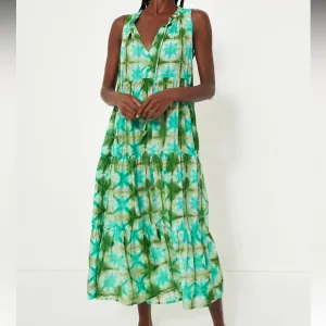 TNUCK BEACHSeafoam Medallion Salty Paloma Caftan