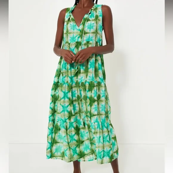 TNUCK BEACHSeafoam Medallion Salty Paloma Caftan