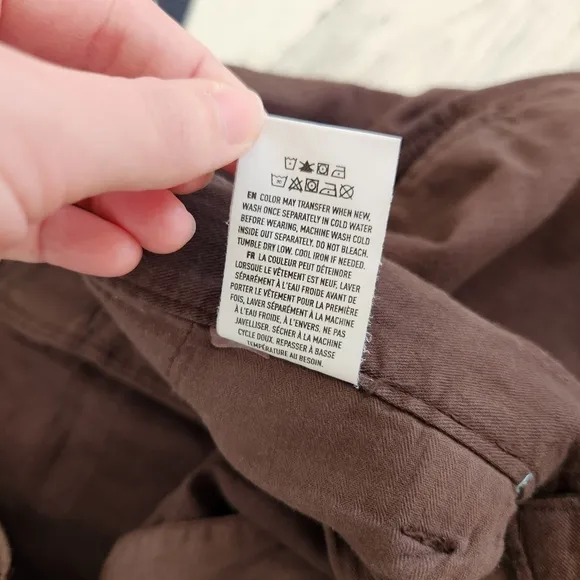 Todd Sndyer 7&quot; Hudson Short In Brown Linen Cotton Size 36