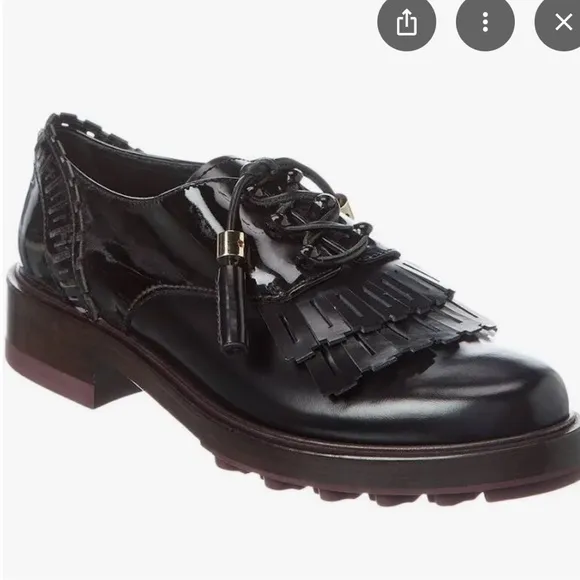Tods Black Tassel leather Loafers
