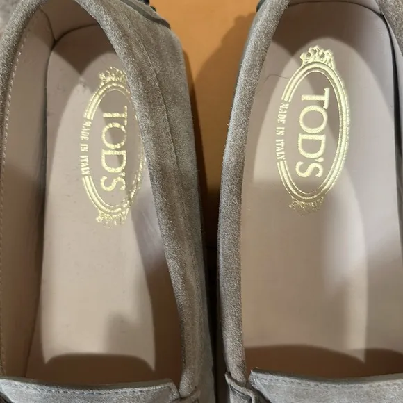Tod's Brown Suede Loafers