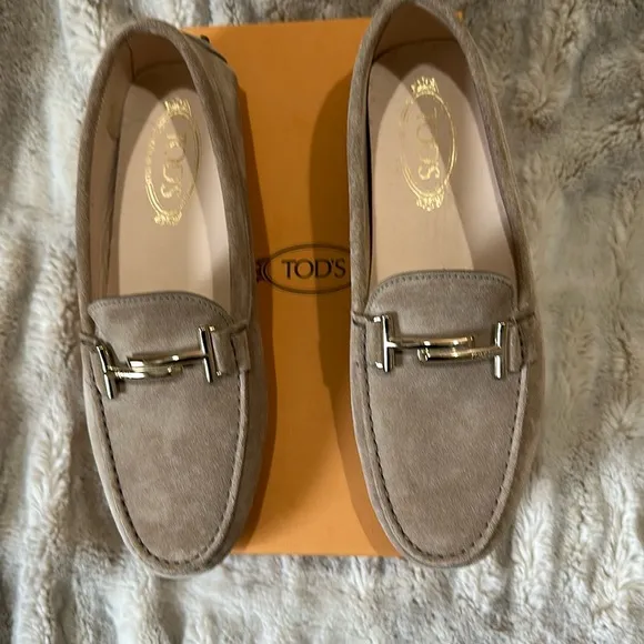 Tod's Brown Suede Loafers