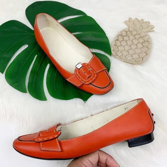 Tod's | Dark Orange Leather Driving Loafer $425!
