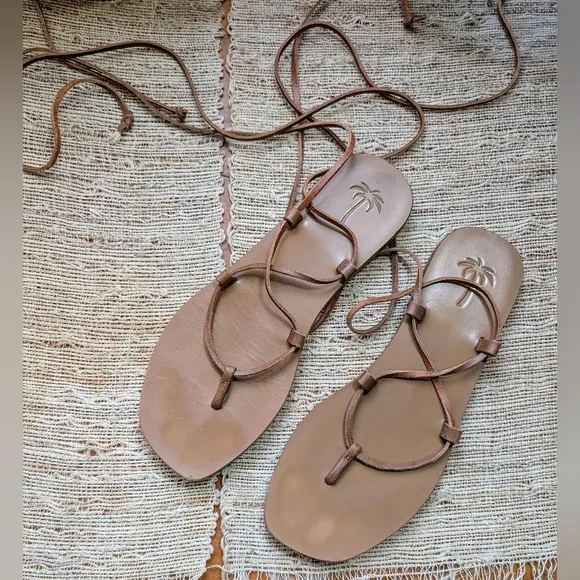 Tomas Maier of Bottega Veneta leather wrap Sandals