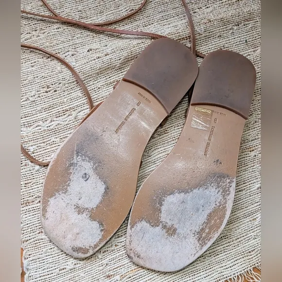 Tomas Maier of Bottega Veneta leather wrap Sandals