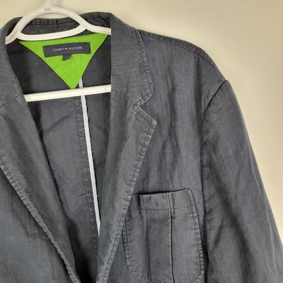 Tommy Hilfigure Cotton Linen Blazer Sz 52
