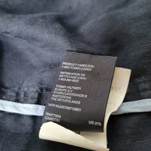 Tommy Hilfigure Cotton Linen Blazer Sz 52