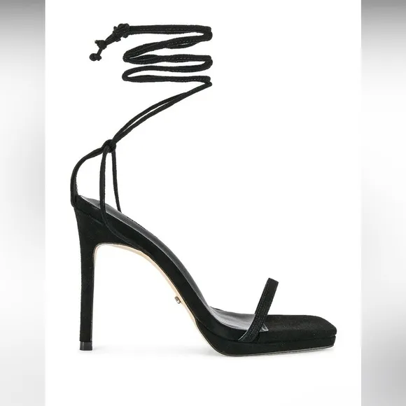 Tony Bianco | Fleur Lace Up Sandals In Black Suede Size 9 NEW