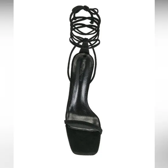 Tony Bianco | Fleur Lace Up Sandals In Black Suede Size 9 NEW