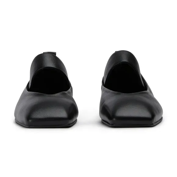 Tony Bianco Hawaii Mary Jane Flats - Black Nappa Leather