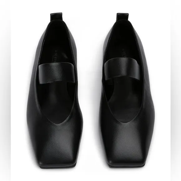 Tony Bianco Hawaii Mary Jane Flats - Black Nappa Leather