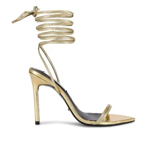 Tony Bianco Millie Sandals Heels Gold Foil