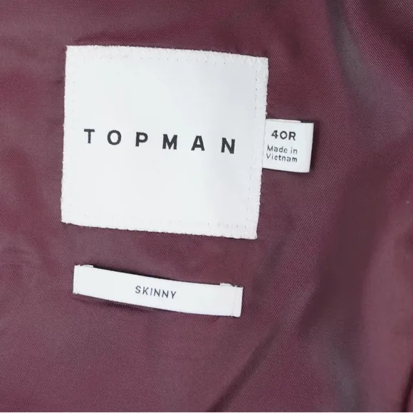 TOPMAN • Black Skinny Fit Blazer Suit Jacket