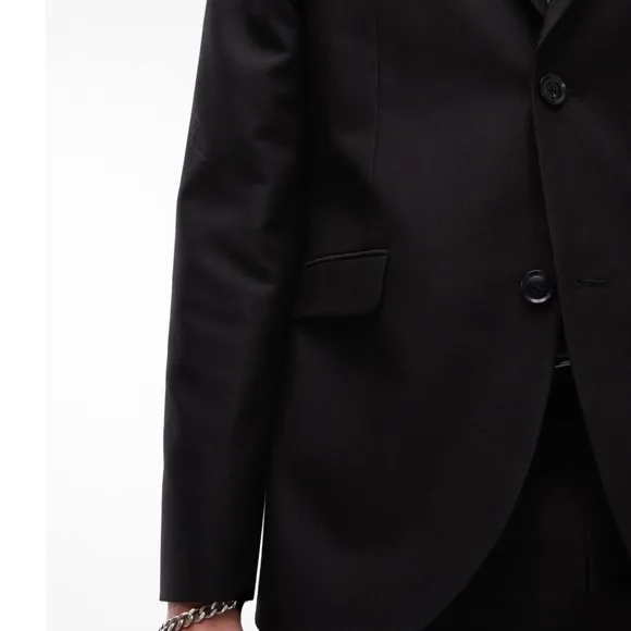TOPMAN • Black Skinny Fit Blazer Suit Jacket