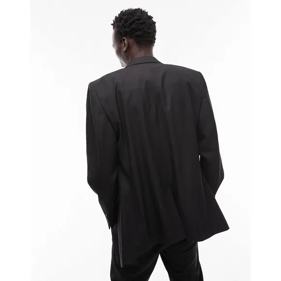 TOPMAN • Black Skinny Fit Blazer Suit Jacket