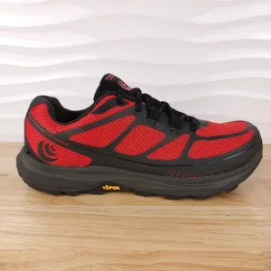 Topo Athletic Terraventure 2 Sneakers Mens Size 8.5 Black Red Trail Running Shoe
