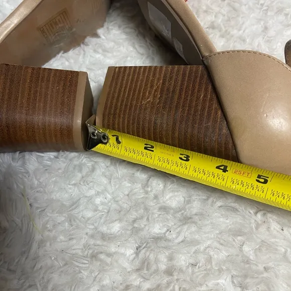 Torrid Women's Synthetic Red braided &amp;Tan ankle strap Block Heel Sandals SZ12W