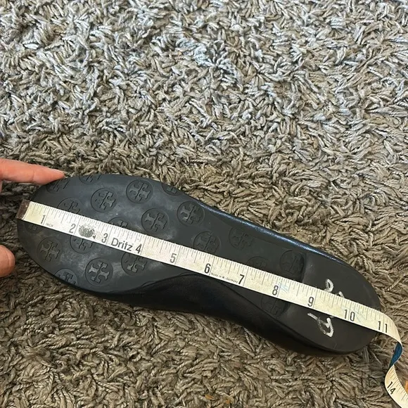 Tory Burch Black and Gold Ballet Flats