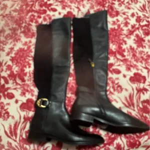 Tory Burch  Black Knee-High Boots Sz 10 NWOB