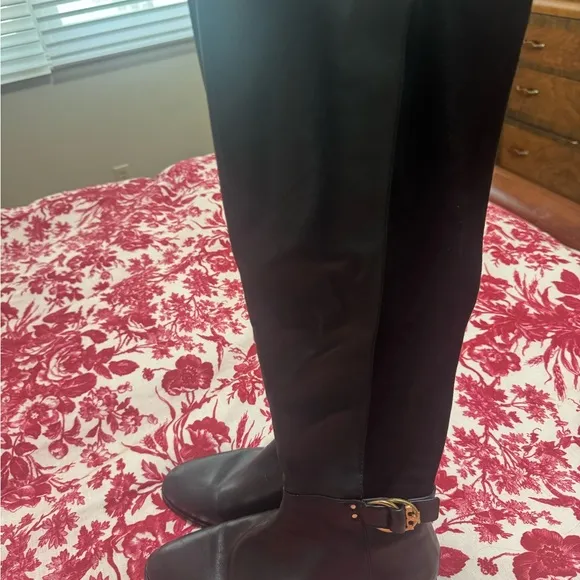 Tory Burch  Black Knee-High Boots Sz 10 NWOB