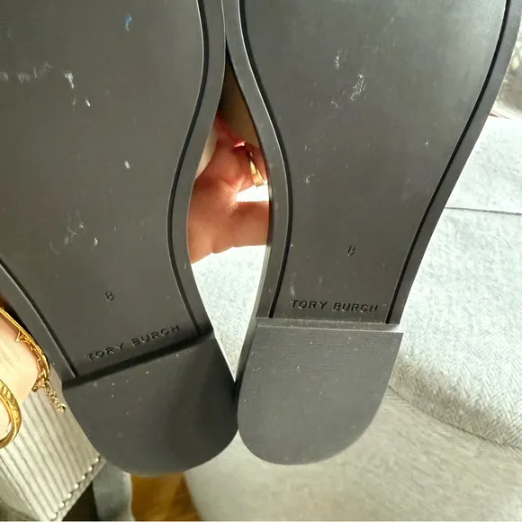 Tory Burch Brown Leather Sandals with Signature Logo